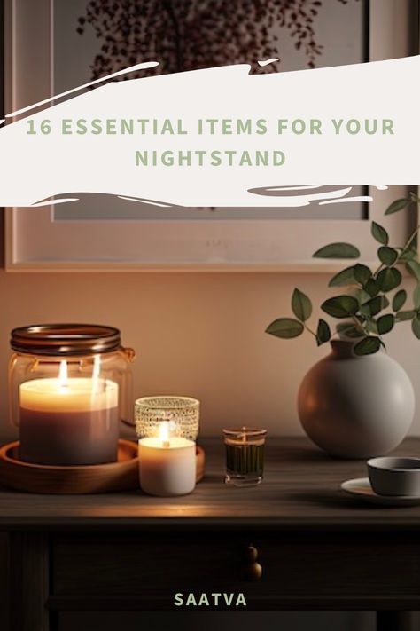 You may have heard that less is more when it comes to the items you keep in your bedroom. But what about your bedroom nightstand? Well, it turns out the items you put on your nightstand or in your bedside table drawers can have an impact on your sleep. 

In this article, we’ll cover some of the best items to keep by your bedside for improved sleep. Go ahead and consider this the ultimate go-to guide for nightstand drawer essentials. Bedside Table Essentials, Bed Side Table Organization, Nightstand Essentials, Side Table Organization, Nightstand Drawer, Pink Himalayan Salt Lamp, Sleep Essentials, White Noise Machines, Bedside Drawers