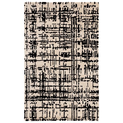 Jaipur Living Pals Rug - Cream / Black Jaipur Living, Cream Area Rug, Black Area Rugs, Fine Linens, Modern Vibe, Black Rug, Hand Tufted Rugs, Contemporary Area Rugs, Online Home Decor Stores