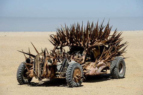 Enter the post-Apocalyptic chop shop of quite possibly the most explosive, adrenaline-fueled chase movie ever Mad Max Movie, Car Max, Tv Cars, Mad Max Fury, Rat Fink, Mad Max Fury Road, Buzzard, Fury Road, Post Apocalypse