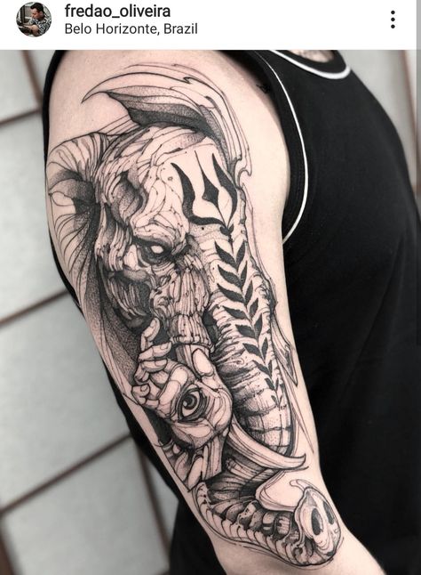 Mother Nature Tattoos, African Tattoo, Petit Tattoo, Elephant Tattoo Design, Ganesha Tattoo, Family Tattoo, 4 Tattoo, Egyptian Tattoo, Elephant Tattoo