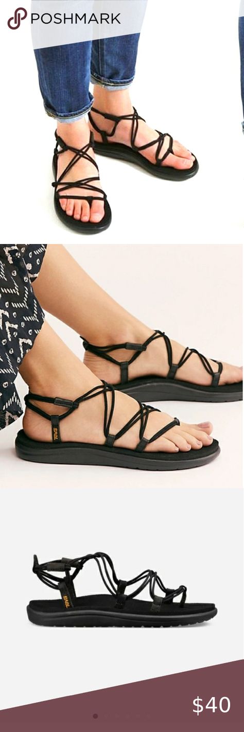 Teva Voya Infinity Black Sandals NWT Teva Voya Infinity Sandals Outfit, Teva Infinity Sandals, Black Tevas, Teva Voya Infinity Sandals, Tevas Sandals, Teva Voya Infinity, Black Teva, Teva Voya, Greece Trip