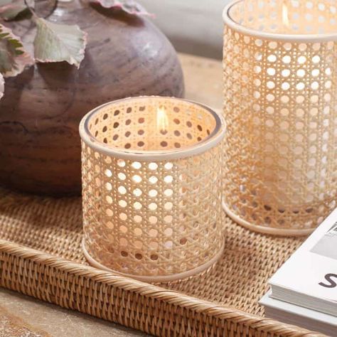 Crafts Archives - Page 3 of 51 - A Beautiful Mess Diy Rattan Lantern, Diy Rattan Decor, Stick Decor, Diy Hanging Planter, Display Coffee Table, Diy Candle Holders, Dining Table Centerpiece, A Beautiful Mess, Diy Holder