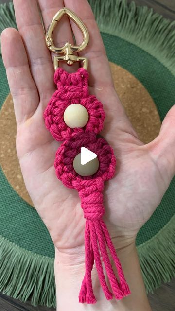 Boho Keychain, Macrame Keychain, Instagram Diy, Macrame Diy, May 27, Wood Beads, Boho Style, Boho Fashion, Macrame