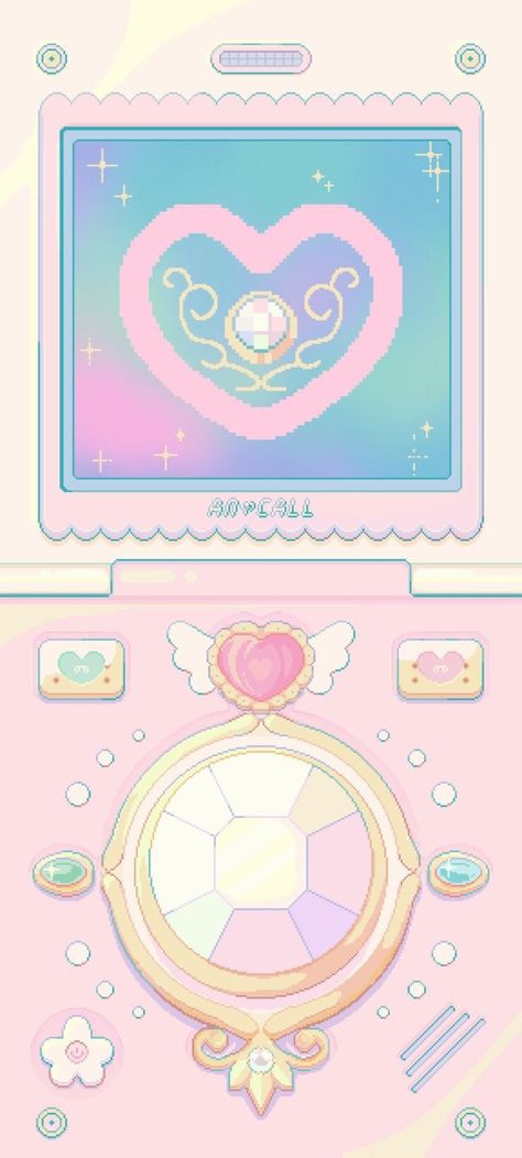 Pastel Phone Wallpaper Aesthetic, Sailor Moon Matching Wallpaper, Zflip Wallpaper Cute, Flip 5 Wallpaper, Pink Cartoon Aesthetic Wallpaper, Samsung Flip Phone Wallpaper, Z Flip Wallpaper, Flip Phone Wallpaper, Retro Flip Phone