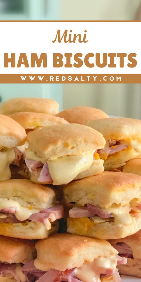 In this blog, I will share with you a mini ham biscuits recipe that is extremely delicious. Penn Station Cookie Recipe, Country Ham Biscuits, Pumpkin Crunch Recipe, Ube Polvoron Recipe, Polvorones Recipe, Ham Biscuits, Chicken Potato Bake, Mini Breakfast, Pumpkin Crunch