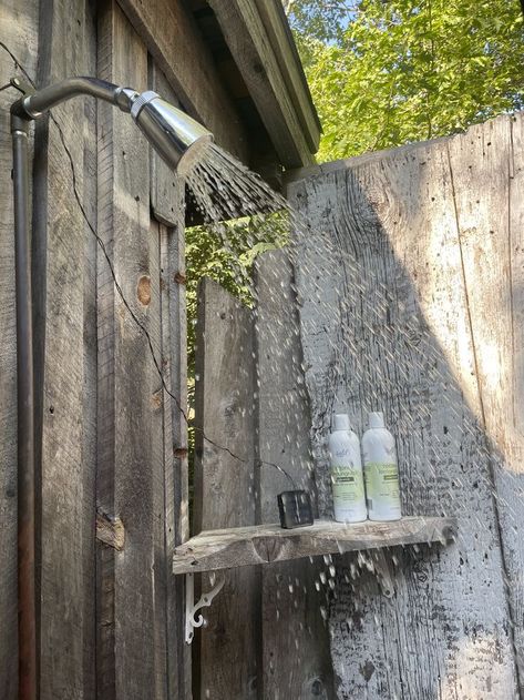 Outside Shower Aesthetic, Beach Shower Aesthetic, Sloan Core, Outdoor Shower Aesthetic, Swedish Summerhouse, Maine Aesthetic, Shower Aesthetic, Our First Home, Cap Ferret