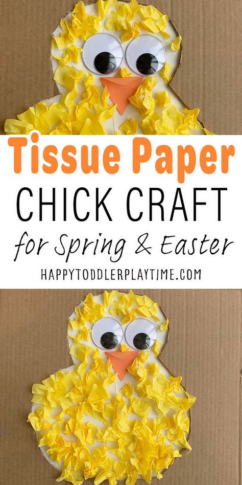 Chick Craft, Easter Craft Activities, Easter Crafts Preschool, Easter Crafts For Toddlers, April Crafts, Easter Arts And Crafts, Fun Easter Crafts, Easter Preschool, Crafts For Toddlers