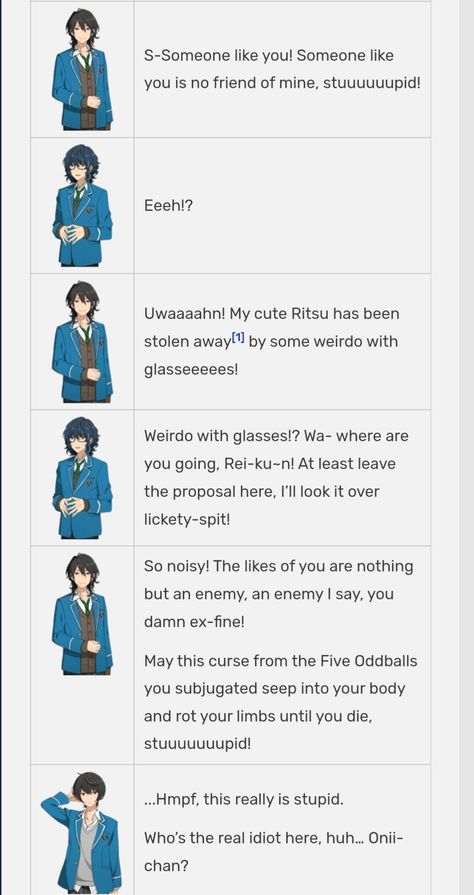 Enstars Undead, Enstars Dialogue, Enstars Quotes, Tsumugi Aoba, Ensamble Stars, Game Quotes, Rhythm Games, Ensemble Stars, Bluebird