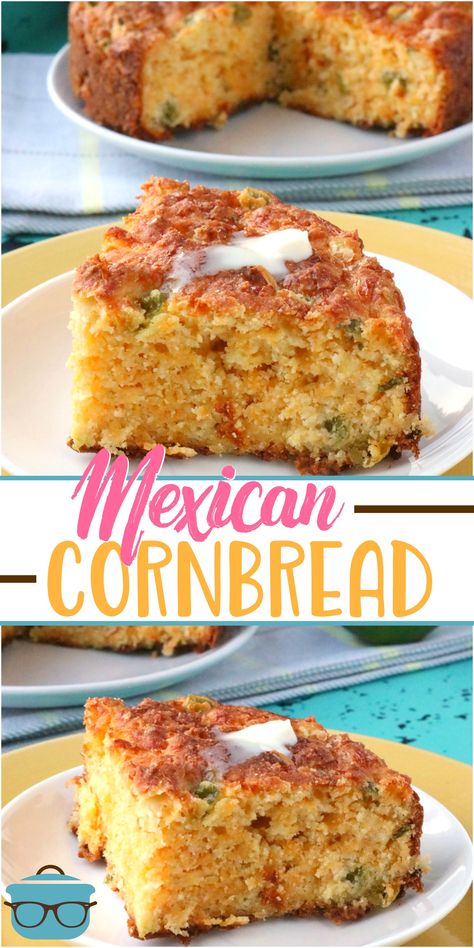 Easy Mexican Cornbread, Creamed Corn Cornbread, Mexican Cornbread Recipe, Cornbread With Corn, Mexican Cornbread, Cream Corn, Cornbread Casserole, The Country Cook, Easy Mexican