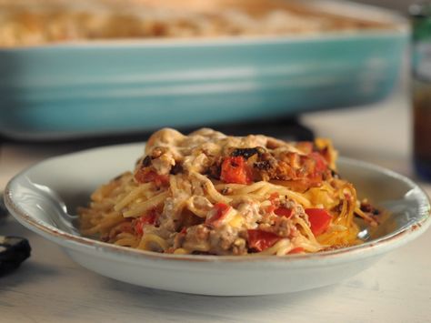 Baked Spaghetti Recipe : Trisha Yearwood : Food Network - FoodNetwork.com Trisha's Southern Kitchen, Meatball Casserole Recipe, Trisha Yearwood Recipes, Baked Spaghetti Recipe, Meatball Casserole, Spaghetti Casserole, Trisha Yearwood, Spaghetti Recipe, Comfort Food Southern