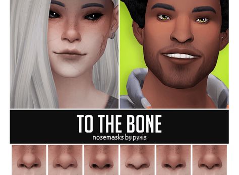 Sims 4 TO THE BONE NOSEMASKS Sims 4 Pyxis Cc, Taemin Move, Cc Skin, Sims 4 Cc Shoes, Sims 4 Mm Cc, Skin Details, Sims 4 Cc Skin, Nose Mask, Sims 4 Mm