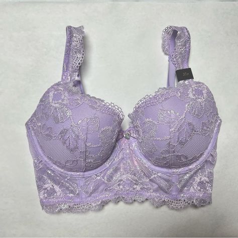 32d Bra, Sleep Wear, Flower Phone Wallpaper, Demi Bra, Purple Lilac, Light Purple, Future Wedding, Color Purple, Victoria’s Secret