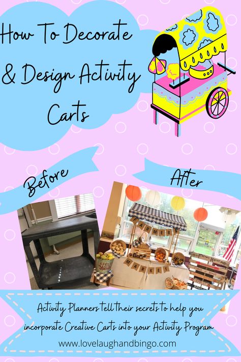 Interview With Cart Creators - Nursing Home Event Ideas, Activities Adults, Nursing Home Crafts, Assisted Living Activities, Random Trivia, Activities Director, Memory Care Activities, Activities For Seniors, Senior Living Activities