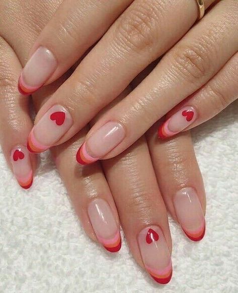 VALENTINES DAY NAILS | FEBRUARY NAILS Heart Manicure, February Nails, Nail Tattoo, Nail Swag, Nagel Inspo, Heart Nails, Dream Nails, Fire Nails, Funky Nails