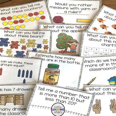 Kindergarten Math Talks BUNDLE Kindergarten Math Talks, Kindergarten Number Talks, Math Talks Kindergarten, Number Talks Kindergarten, How To Do Math, Math Talks, November Math, December Math, January Math