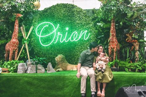 Lush Jungle Wonderland Party | Philippines Mommy Family Blog Forest Theme Party, Tiger Stuffed Animal, Enchanted Forest Theme, First Birthday Cards, Jungle Vibes, Safari Theme Party, Wild Forest, Safari Adventure, Forest Theme