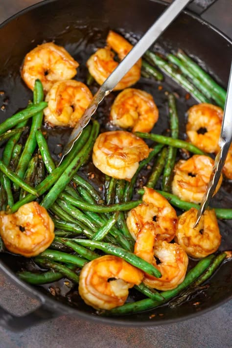 Green Bean And Shrimp Recipes, Shrimp Green Beans Recipes, Shrimp And Peas, Shrimp And Green Beans Recipe, Green Beans And Shrimp Recipe, Shrimp With Green Beans, Shrimp And Beans, Green Beans Shrimp, Healthy Shrimp Recipes Clean Eating