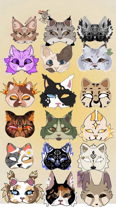 Animal Masks Diy, Cat Mask Diy, Therian Cat, Felt Animal Masks, Fursuit Head, Mask Ideas, Dragon Puppet, Mask Template, Cat Mask