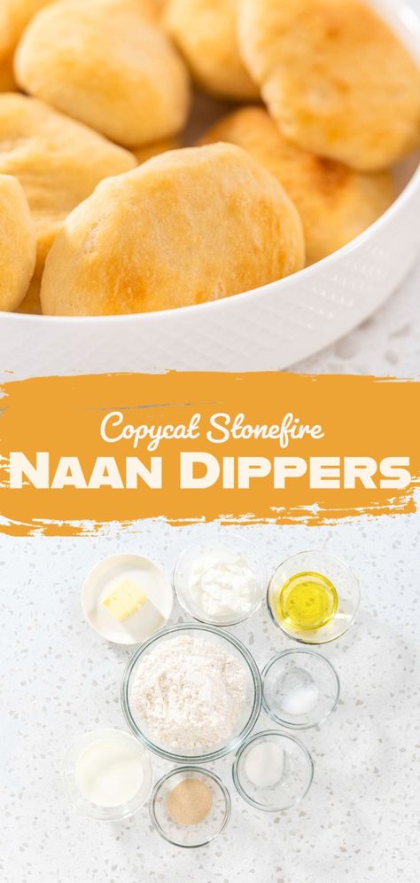 Copycat Stonefire Naan Dippers Naan Dippers Recipe, Naan Dippers, Mini Naan, Bundt Cake Glaze, Naan Bread Recipe, Italian Easter Bread, Sweet Pizza, Cream Cheese Frosting Cake, Chili And Cornbread