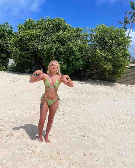 CORONATION Street star Lucy Fallon has set temperatures soaring as she posed in a bikini on her sun-soaked holiday. The soap actress took to her Instagram to show off her incredible figure in the green two-piece as she posed on a white sand beach. Lucy, 26, is currently holidaying with her beau Ryan Ledson in […] Lucy Fallon, Green Two Piece, Coronation Street, Nine Months, Beach Poses, White Sand Beach, White Sand, Her Smile, Fit Girl