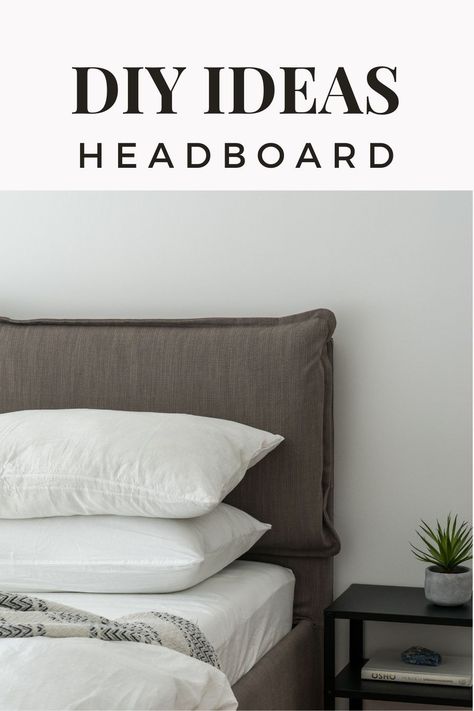 Craft a custom-made headboard using simple materials like wood and thick fabric that you can find at any local fabric store. #headboards #diyheadboardideas #headboardideas #pallets #bedroomdecor Flooring Headboard Diy, Diy Headboard Cover Ideas, Diy Cloth Headboard, Peel And Stick Headboard Ideas, Shutter Headboard Ideas, Temporary Headboard, Diy Headboards Ideas, Pillow Headboard Diy, Diy Headboard Cover