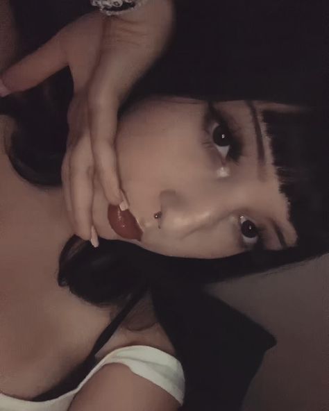 Alt Brows, Micro Bangs Goth, Short Black Hair With Bangs, Black Hair Bangs, Micro Bangs, Hooked Nose, Thick Bangs, Black Brows, Hairstyles Inspiration