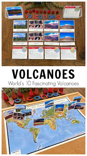 Volcanoes for kids - Top 10 Fascinating Volcanoes in the World Volcano Learning Activities, The World Around Us Activities Preschool, Volcanos For Preschool, Volcano Montessori, Volcano Activities For Kids, Volcano Unit Study, Volcanoes For Kids, Volcano Project For Kids, Volcano For Kids