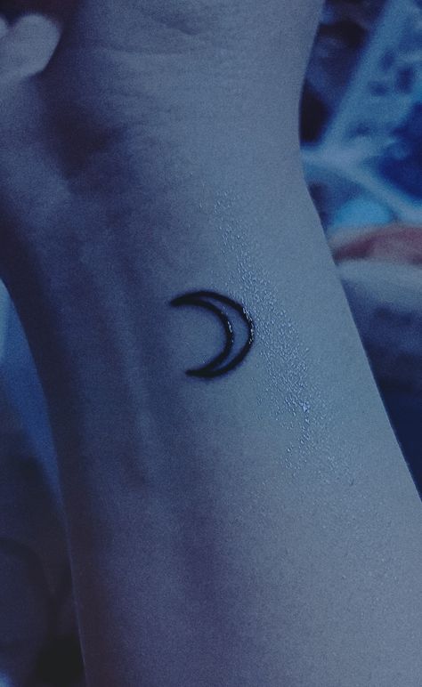 Little Moon Tattoo, Rockstar Tattoos, Rockstar Tattoo, Go Little Rockstar, Star Tattoos, Moon Tattoo, Fish Tattoos, Jesus Fish Tattoo, Tatting