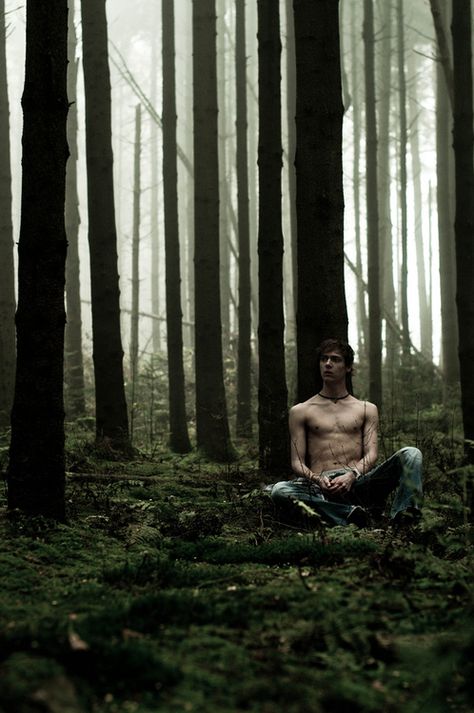 he wanders. Man In Forest, Deep Books, Dark Artifices, Nature Photoshoot, Peaceful Place, Men Photoshoot, The Dark Artifices, Men Photography, Three Rivers