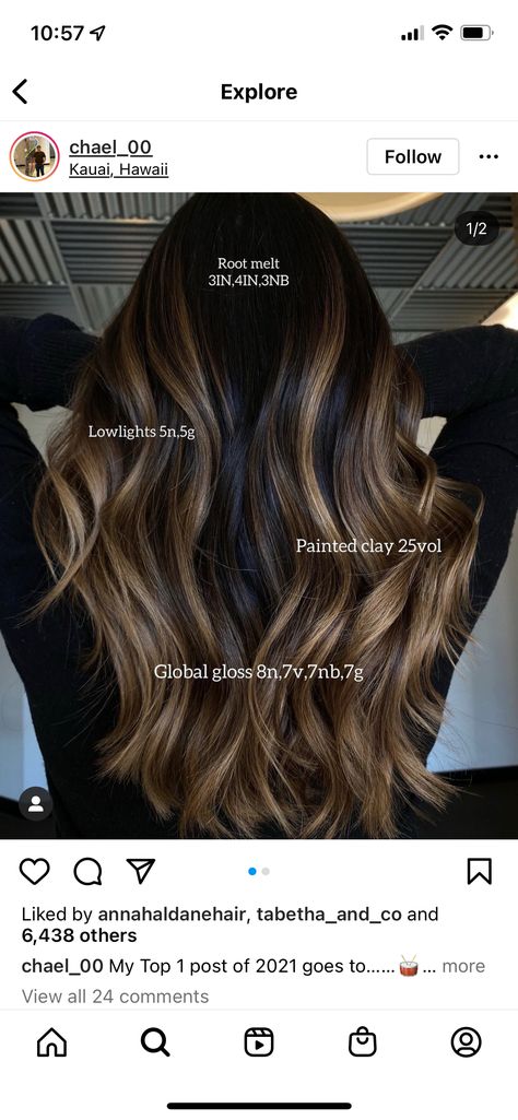 Brunette Dimensional Balayage, Brunette Formulas Redken, Blonde To Brunette Formula, Dimensional Brunette Formula, Shades Eq Formulas Brunettes, Hair Glossing Before And After Brunettes, Redken Brunette Formulas, Toner Balayage, Redken Shades Eq Formulas Brown