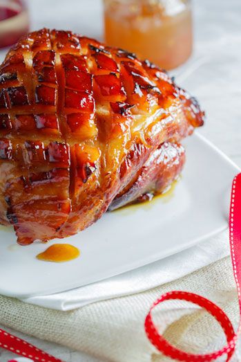 Apricot & Apple Glazed Gammon | Simply Delicious Orange Glazed Ham, Gammon Recipes, Christmas Ham Recipes, Apple Glaze, Christmas Feast, Christmas Ham, Glazed Ham, Ham Glaze, Christmas Lunch