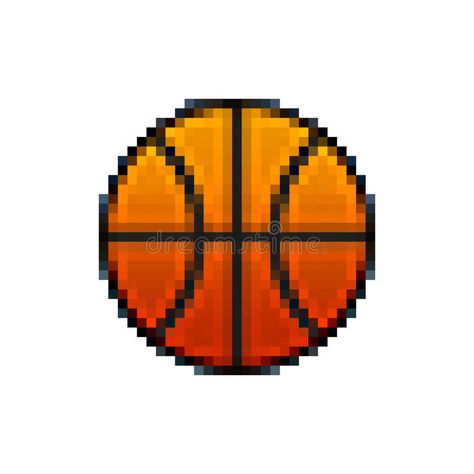 Pixel basketball vector illustration Basketball Black And White, Basketball Vector, Zombie Vector, Fire Font, Basketball Wallpapers, Paver Patterns, Black Abstract Background, Basketball Black, Paint Vector