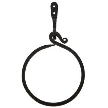 Hobby Lobby SKU: 1481241 Wrought Iron Towel Holder, Towel Ring Ideas, Where To Hang Hand Towel Ring, Towel Hanging Ideas Bathroom, Towel Bar Decor, Farmhouse Towel Hooks, Towel Ring Placement, Hobby Lobby Bathroom, Country Room