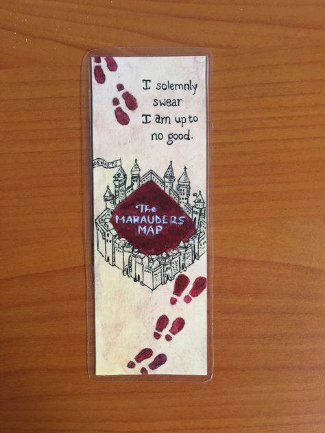 Harry Potter Inspired Bookmarks, Harry Potter Creative Ideas, Book Mark Harry Potter, Harry Potter Watercolor Bookmark, Harry Potter Book Marks Diy, Marauders Bookmark, Harry Potter Bookmark Ideas, Harry Potter Book Marks, Diy Harry Potter Bookmarks