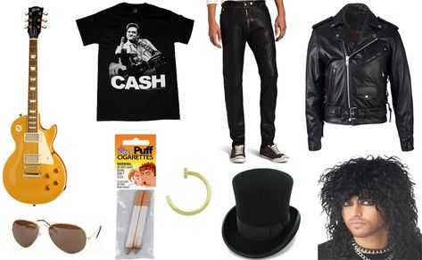 Slash Costume Slash Costume, Style List, Best Guitar Players, Best Guitar, Black Halloween Dress, Diy Costume, Guitar Players, Top Five, Couple Halloween