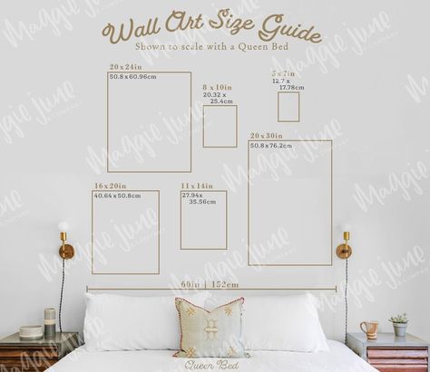 Most Popular Sizes Wall art size guide Printable & | Etsy Gallery Wall Sizes, Wall Art Placement, Wall Art Size Guide, Art Size Guide, Gallery Wall Template, Art Placement, Gallery Wall Layout, Picture Frame Sizes, Wall Art Size