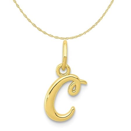 This Delicate 10K Yellow Gold Letter C Initial Charm Is A Great Piece To Add To Your Jewelry Collection. The Simple Yet Elegant Design Makes It A Perfect Everyday Piece That Can Be Worn With An Array Of Outfits. You Will Love The Versatility And Style This Gorgeous Charm Brings To Any Outfit. Paired With A Sleek Top, This Charm Is The Perfect Addition To Your Day-To-Day Wardrobe. Each Piece From Carat In Karats Is Crafted With High Quality Materials, Craftsmanship, And Love, Making You Feel Conf C Initial Necklace, C Initial, Rope Chain Necklace, Gold Letter, Gold Cross Pendant, Letter C, Gold Necklace Women, Gold Initial, Yellow Gold Chain