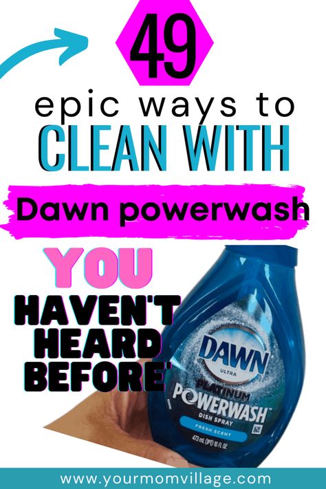 Dawn Cleaner, Fabuloso Cleaner, Dawn Platinum, Dawn Powerwash, Diy Cleaning Spray, Dawn Dishwashing Liquid, Power Wash, Easy Cleaning Hacks, Diy Cleaning Solution