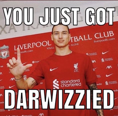 Darwin Nunez Funny, Nunez Darwin, Liverpool Fc Quotes, Liverpool Funny, Liverpool Football Team, Liverpool Memes, Liverpool Fc Team, Liverpool Soccer, Liverpool Team