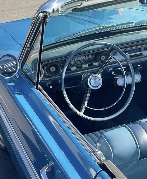 Blue Car Interior, Car Interior Aesthetic, Car Dark, Navy Car, Blue Honey, Blue Car, Interior Aesthetic, Old Car, Aesthetic Vintage