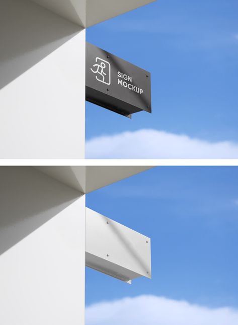 Building Mockup, Free Logo Mockup, Building Signs, Blank Sign, Sign Mockup, Logo Background, Logo Mockup, Mockup Free Psd, Free Mockup