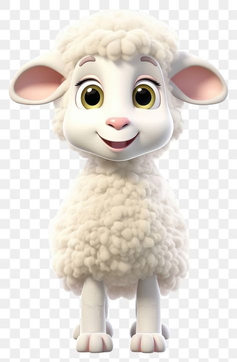 Sheep Cartoon Images, Sheep Cartoon, Gorgeous Animals, Animal Figures, Cartoon Animals, Cartoon Characters, Mammals, Sheep, White Background