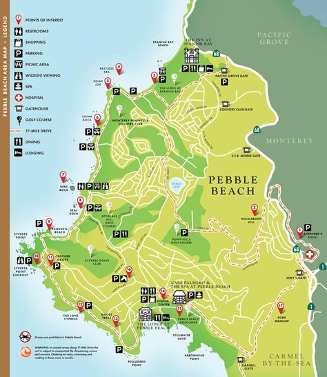 17 mile drive pebble beach map online Pebble Beach California Golf, 17 Mile Drive California, Lone Cypress, 17 Mile Drive, Monterey Cypress, Cali Trip, Carmel Beach, Monterey Peninsula, California Coastline