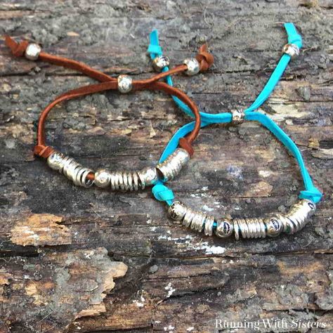 Leather beaded jewelry