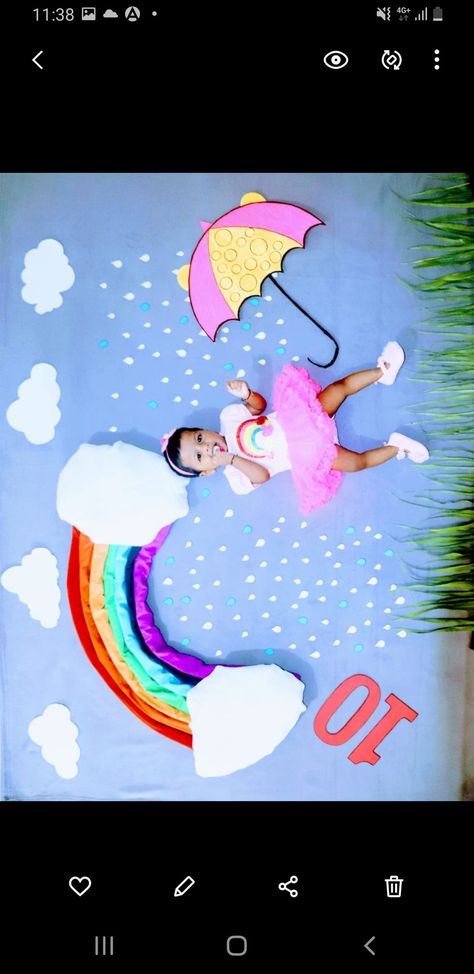 Rainbow Photoshoot Baby, 10month Baby Photoshoot, Rainbow Theme Baby Photoshoot, 10 Months Baby Photography, Rainbow Baby Photoshoot, Funky Baby Clothes, Baby Boy Background, Boy Photo Shoot