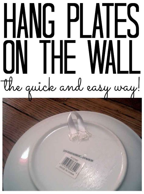 Plates On The Wall, Plate Wall Art, Country Chic Cottage, Plate Hangers, Plate Decor, How To Hang, Hanging Plates, Chic Cottage, Command Strips