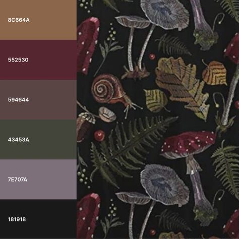 Apothecary Color Palette, Enchanted Forest Color Palette, Apothecary Vibes, Apothecary Aesthetic, Color Palette Living Room, Enchanted Forest Coloring, Dark Color Palette, Pallet Designs, Personal Image