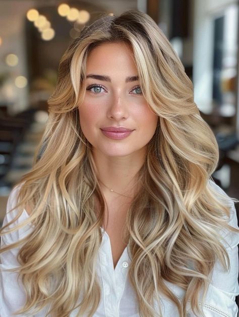 Summer 2024 Hair Trends: Easy & Cute Styles for Long Hair Beach Wave Long Hair, Beach Bride Hair, Beach Waves Hairstyles, Beach Waves Long Hair, 2024 Hair Trends, Dark Tropical, Medium Short Haircuts, Styles For Long Hair, Long Hair Waves