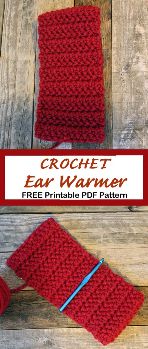 Double Crochet Ear Warmer, Crochet Patterns For Ear Warmers, Crochet Men’s Ear Warmer Pattern, Crochet Mens Ear Warmer, Crochet Headband Pattern Free Bulky Yarn, Bulky 5 Yarn Crochet Patterns, Ear Warmers Crochet Pattern Free, Quick Crochet Ear Warmer, Free Crochet Headband Patterns For Women