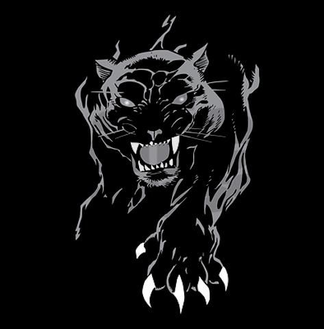 Angry Sticker, Black Panther Drawing, Panther Images, Black Panther Tattoo, Jaguar Tattoo, Panther Shirts, Panther Tattoo, Panther Art, Panther Logo